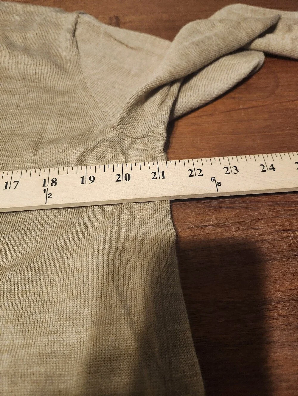 Banana Republic Merino 100% Wool Quarter Zip Sweater Men Large Tan Minimalist